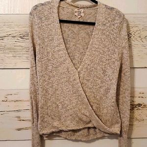 Deep V Wrap Sweater